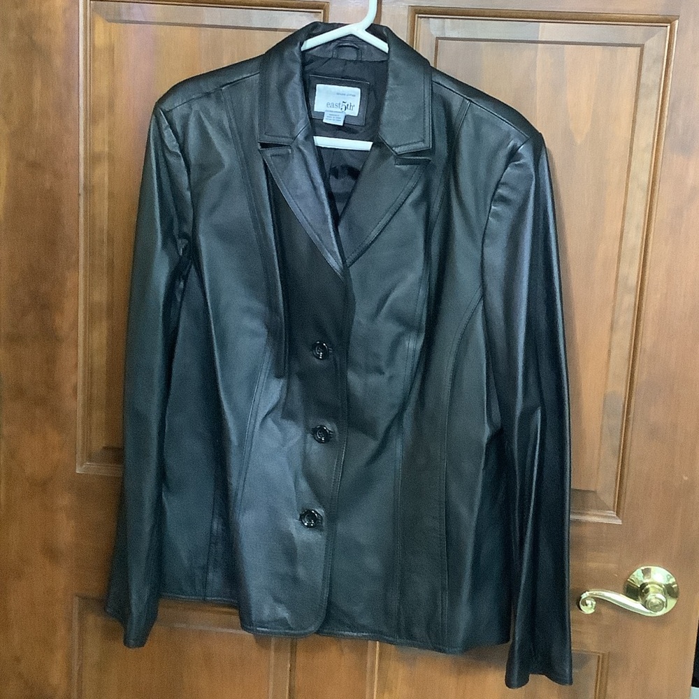 East 5th Women's Black Leather Jacket